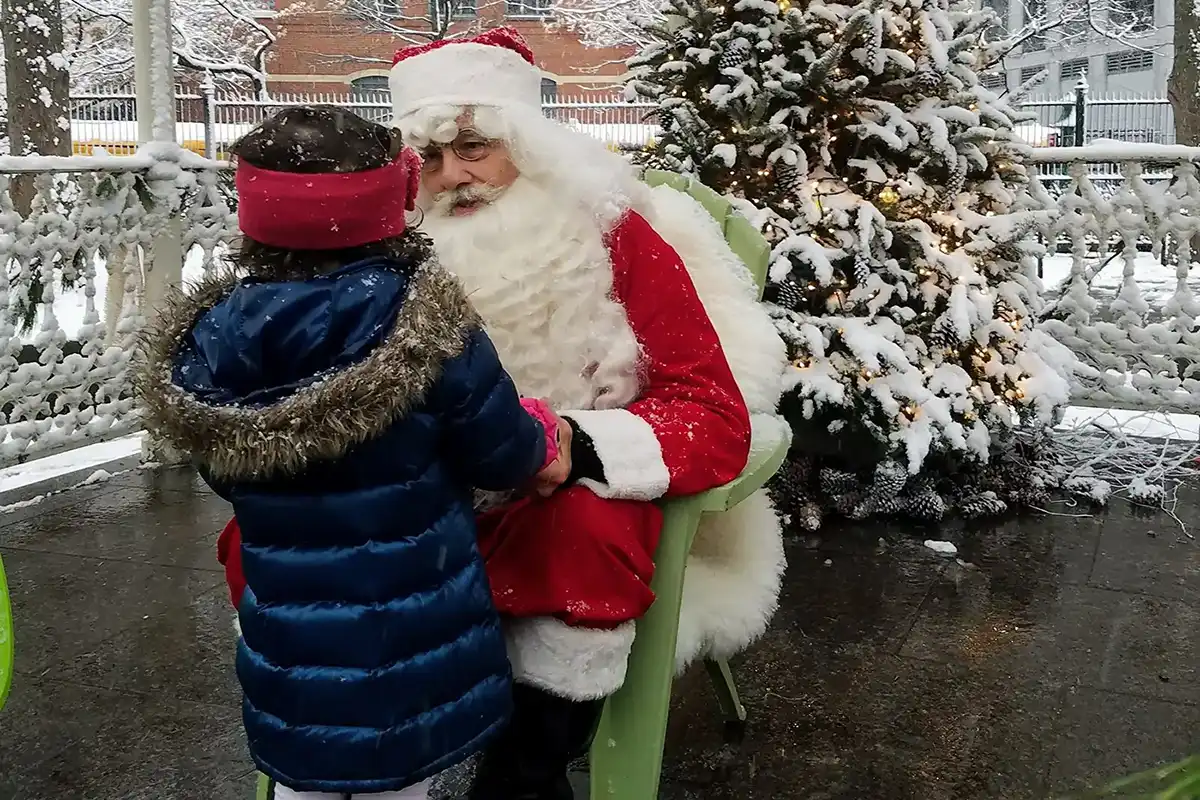 Santa at Washington Market Park